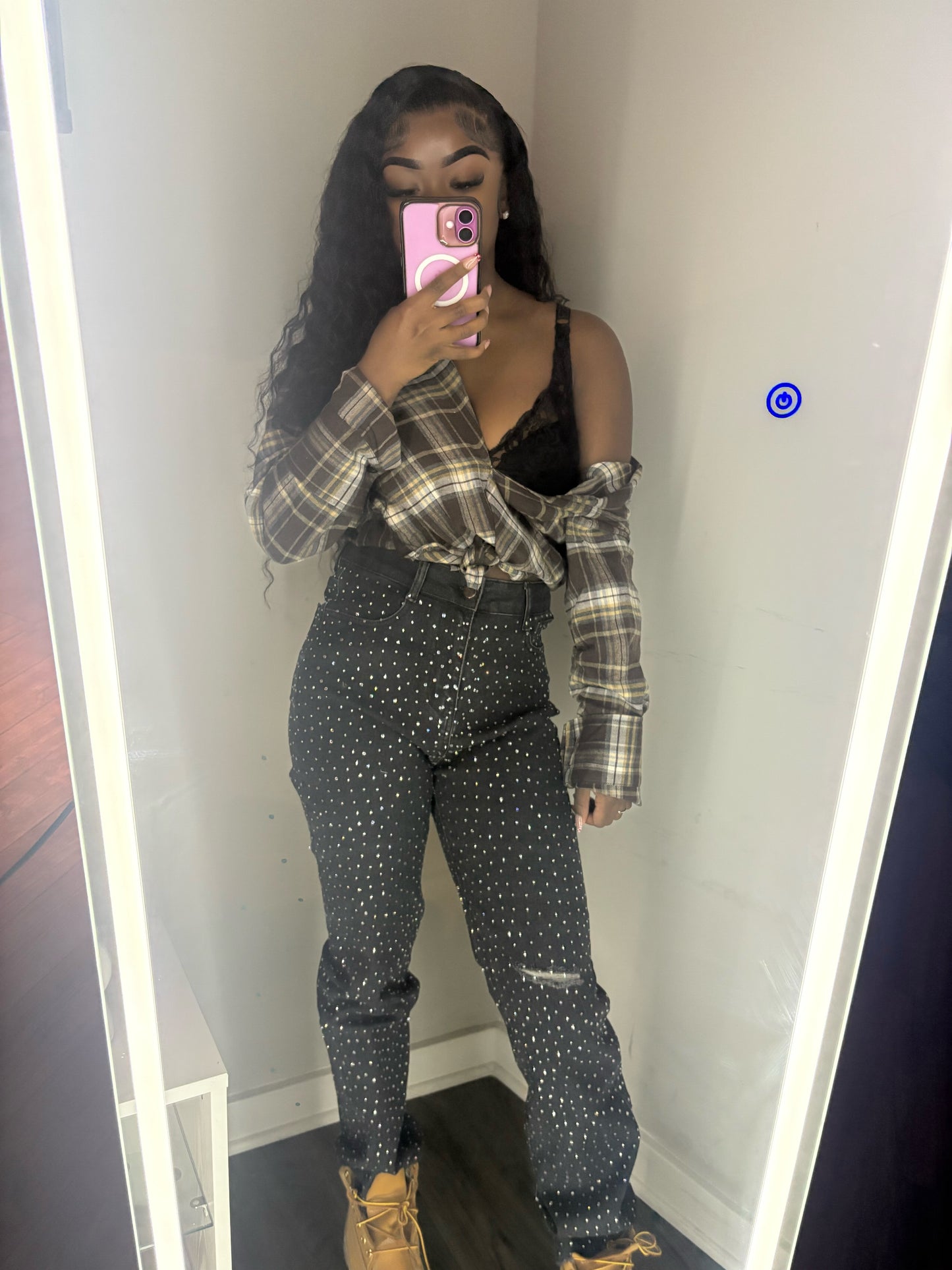 Diamonds denim jeans