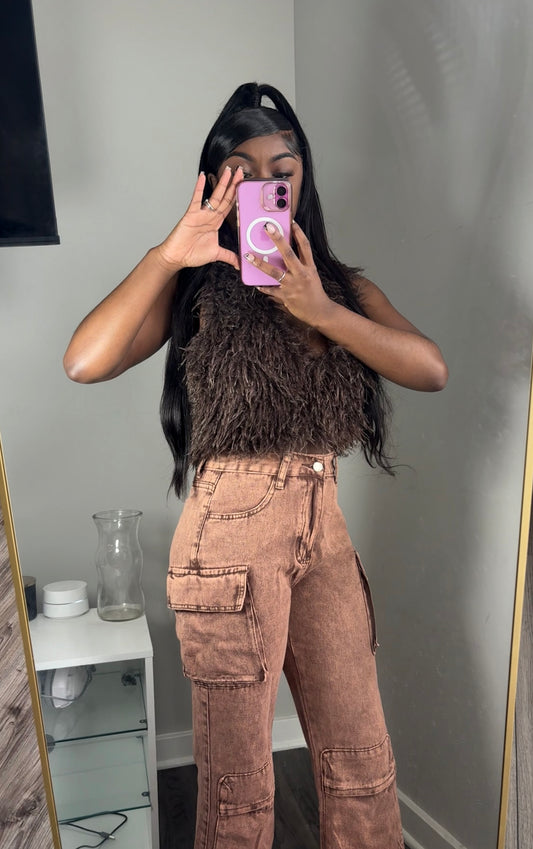 Fuzzy Faux Top