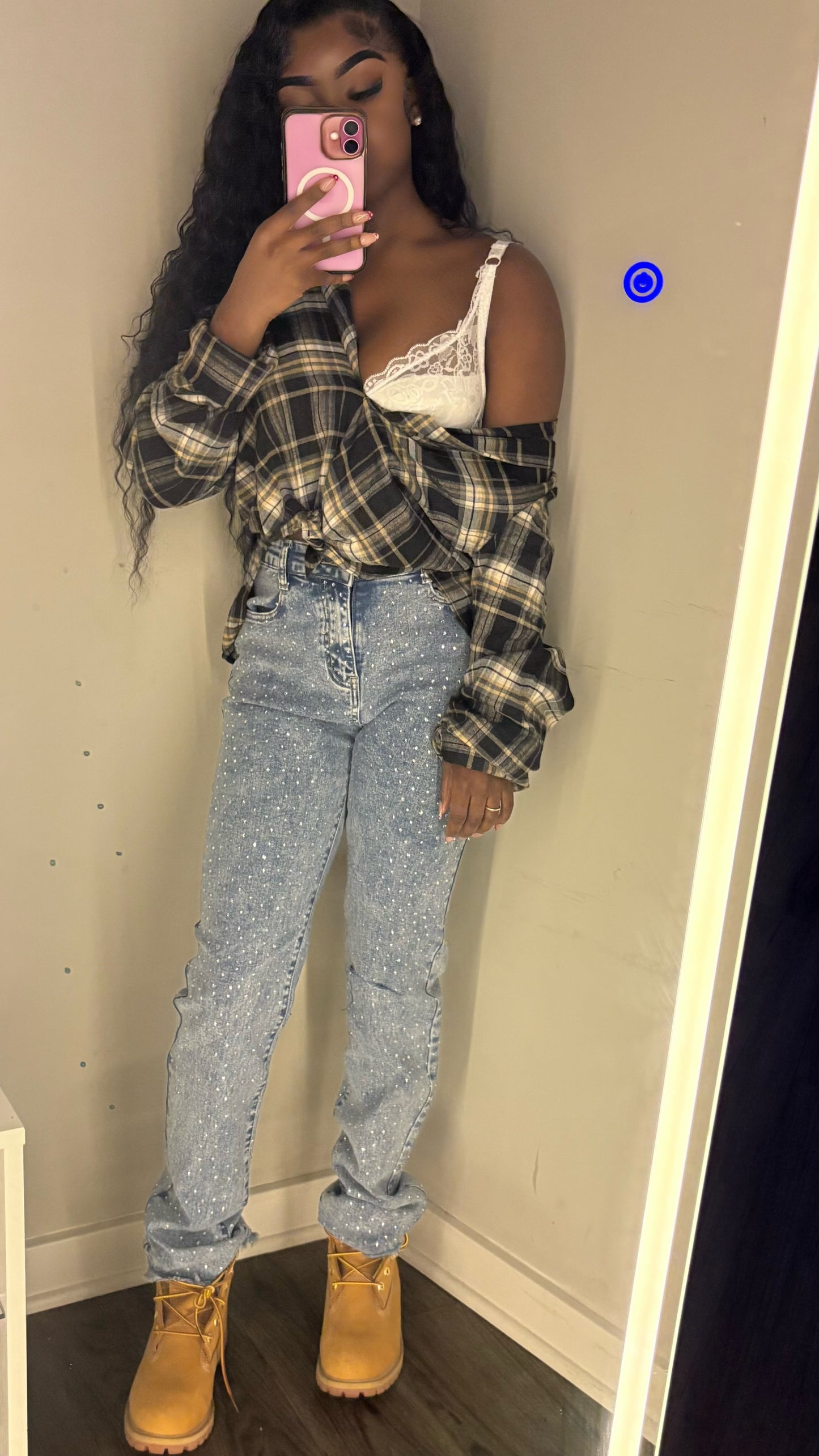 Diamonds denim jeans