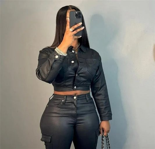 Leather Me Cargo set