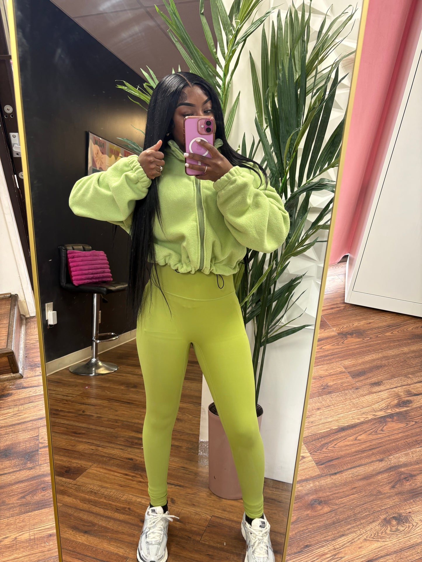 Fluorescent Half Zip